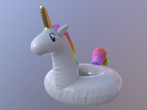 pool float unicorn 3D Model