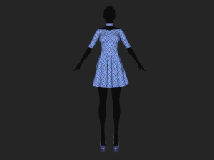 womens dress 2 3D Model