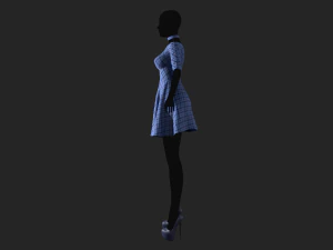 womens dress 2 3D Model