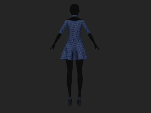 womens dress 2 3D Model