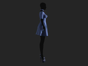 womens dress 2 3D Model