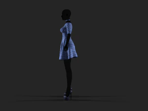 womens dress 2 3D Model