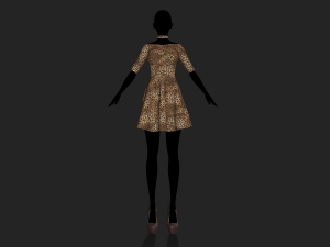 womens dress 3D Model