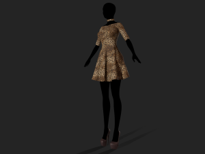 womens dress 3D Model