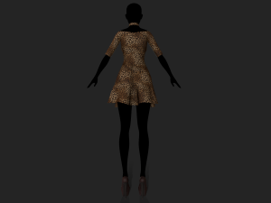 womens dress 3D Model