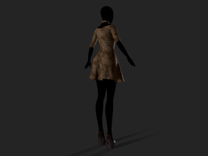 womens dress 3D Model