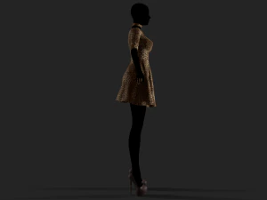 womens dress 3D Model