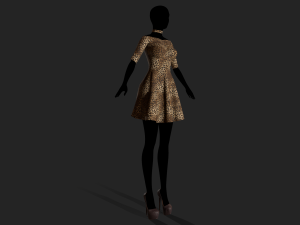 womens dress 3D Model