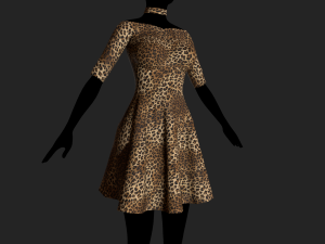 womens dress 3D Model