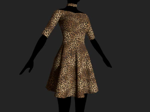 womens dress 3D Model