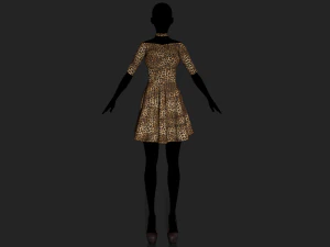 womens dress 3D Model