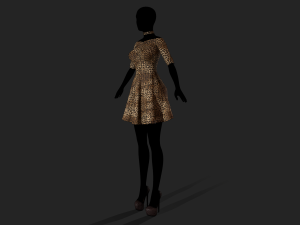 womens dress 3D Model