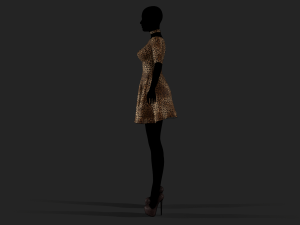 womens dress 3D Model