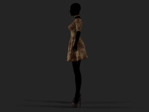 womens dress 3D Model