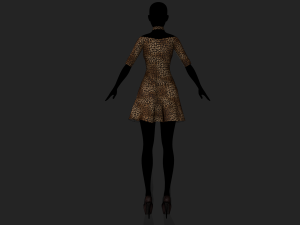 womens dress 3D Model