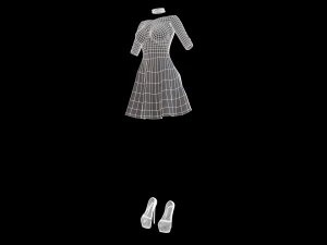 womens dress 3D Model