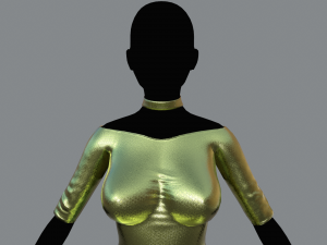 womens dress 3 Modello 3D