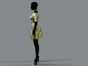 womens dress 3 Modello 3D
