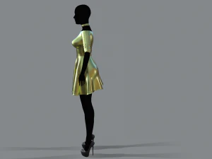 womens dress 3 3D Model