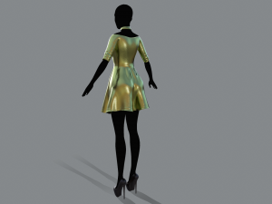 womens dress 3 Modello 3D