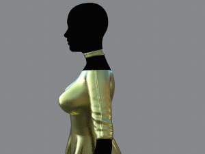 womens dress 3 Modello 3D