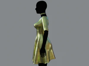 womens dress 3 3D Model