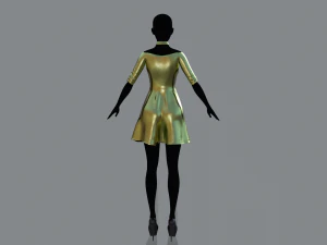 womens dress 3 3D Model