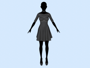 womens dress 4 Modelo 3D