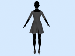 womens dress 4 Modelo 3D