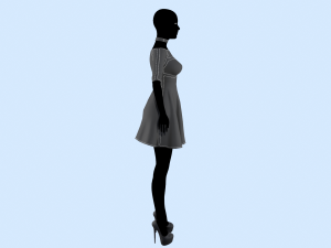 womens dress 4 Modelo 3D