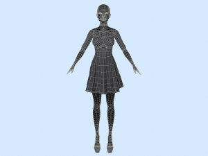 womens dress 4 Modelo 3D