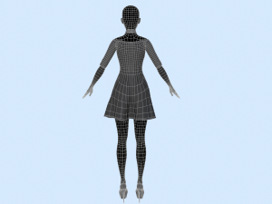 womens dress 4 Modelo 3D