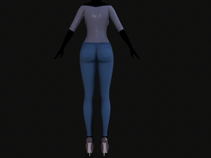 jacket and jeans 3D-Modell
