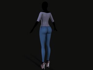 jacket and jeans 3D-Modell