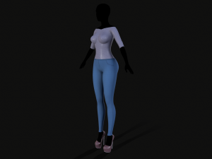 jacket and jeans 3D-Modell