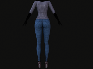jacket and jeans 3D-Modell
