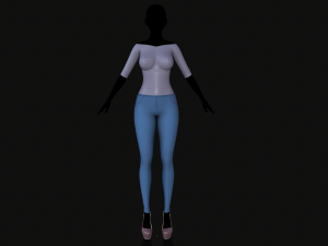 jacket and jeans 3D-Modell