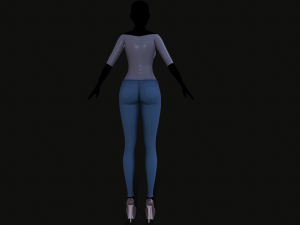jacket and jeans 3D-Modell