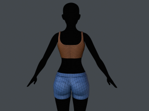 tank top and shorts 3Dモデル