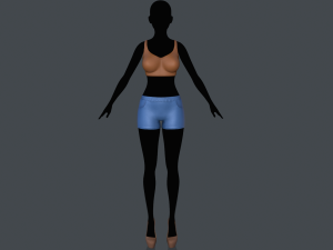 tank top and shorts 3Dモデル