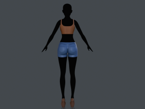 tank top and shorts 3Dモデル