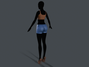tank top and shorts 3Dモデル