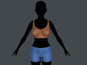tank top and shorts 3Dモデル