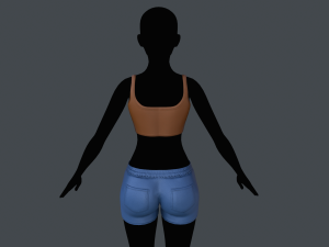 tank top and shorts 3Dモデル