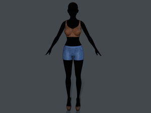 tank top and shorts 3Dモデル