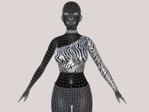 jacket and jeans 3D Model