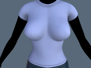 Tシャツとショートパンツ 3Dモデル