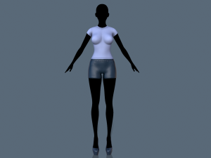 t-shirt and shorts Modèle 3D