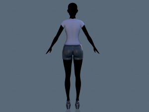 t-shirt and shorts Modèle 3D