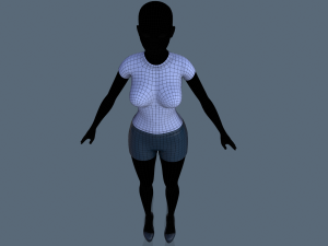 t-shirt and shorts Modèle 3D